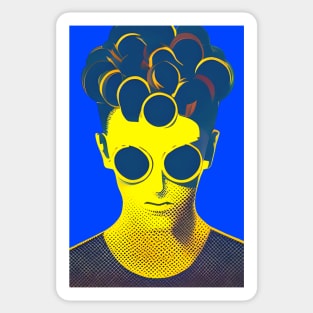 Trippy Retro Hipster Sticker